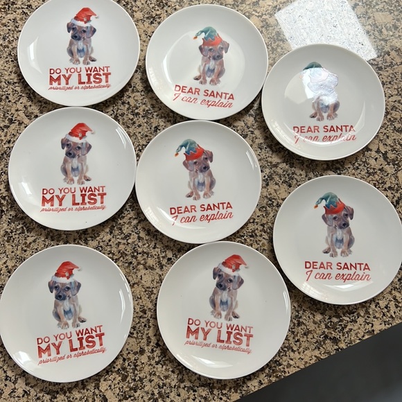 Set of 8 Christmas Plates - Picture 2 of 6